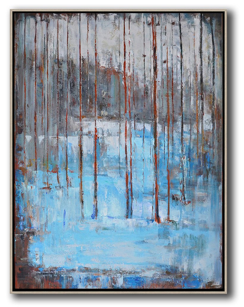 Hand-painted oversized abstract landscape painting by Jackson oil painting gallery